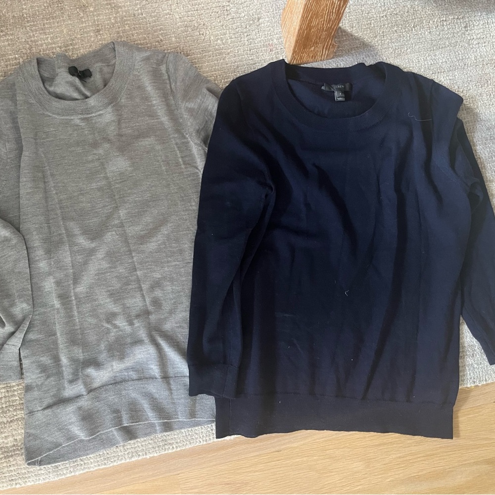 J. Crew Navy Sweater (sale is for both sweaters)
